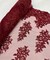 Burgundy Sequin Embroidered Lace Fabric by the Yard, 54" Wide Floral Mesh Lace with Double Scalloped Edges